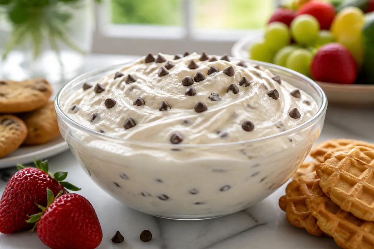 Chocolate Chip Cream Frosting prepared dish