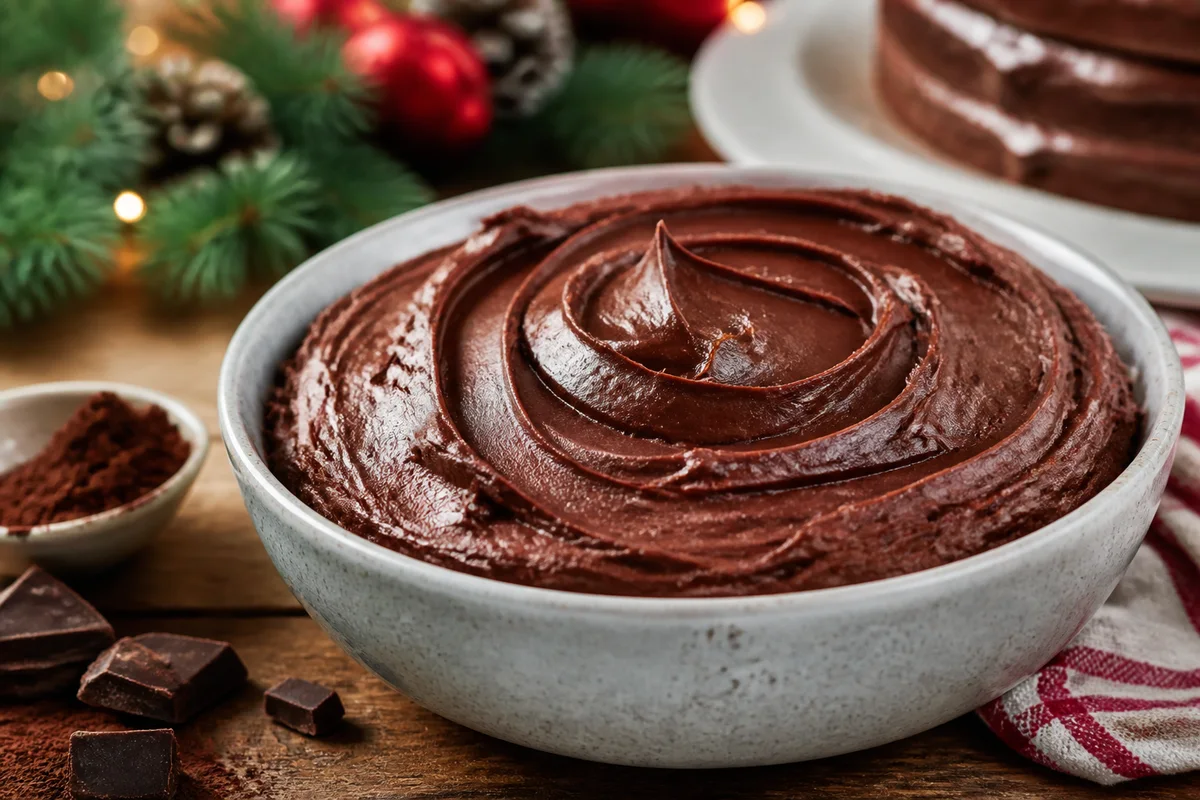Chocolate Frosting prepared dish