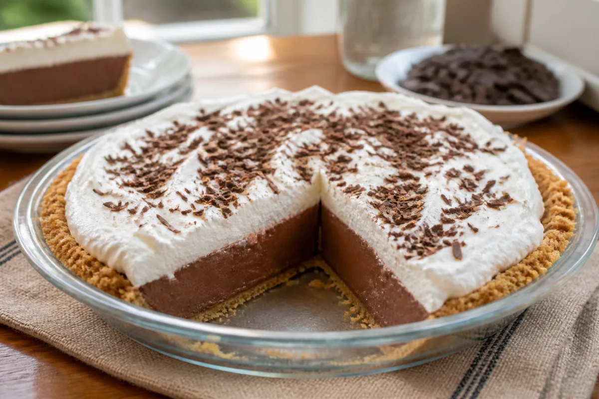 Chocolate Pie prepared dish