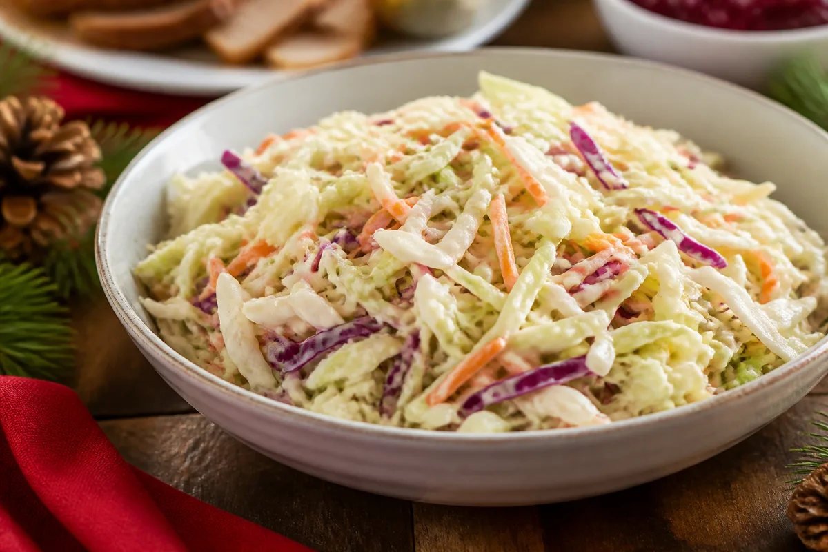 Classic Coleslaw prepared dish