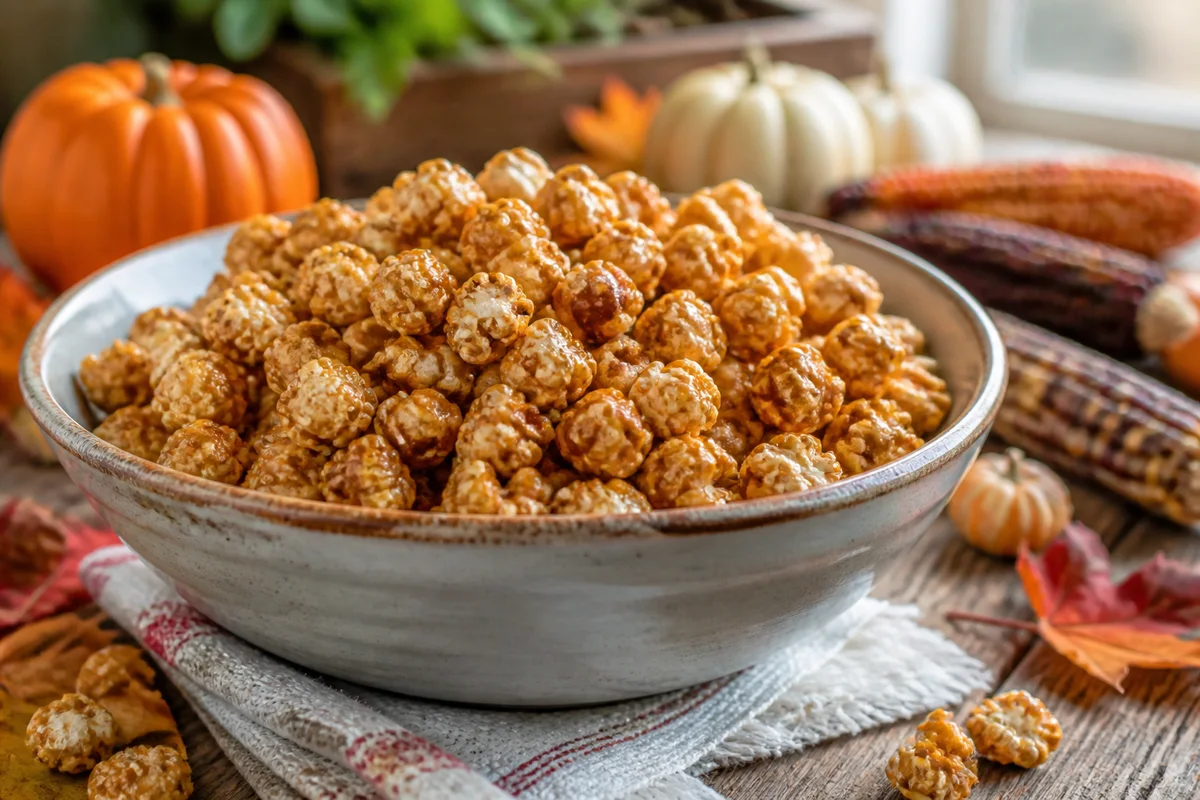 Crispy Caramel Corn prepared dish