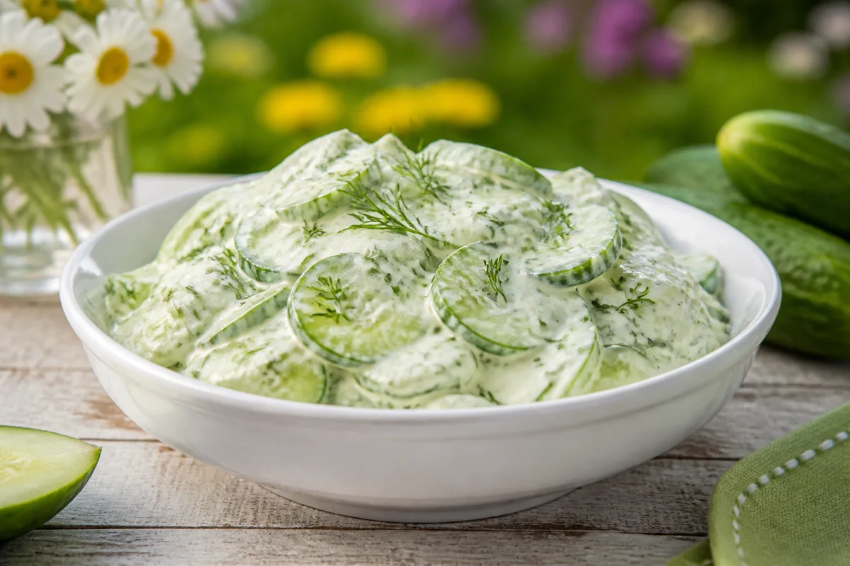 Cucumber Sauce prepared dish