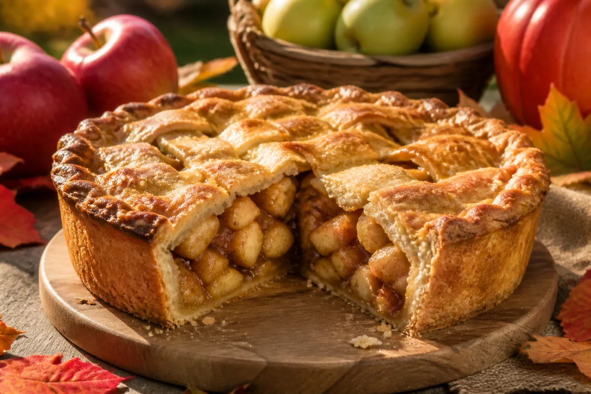 Deep Dish Apple Pie prepared dish