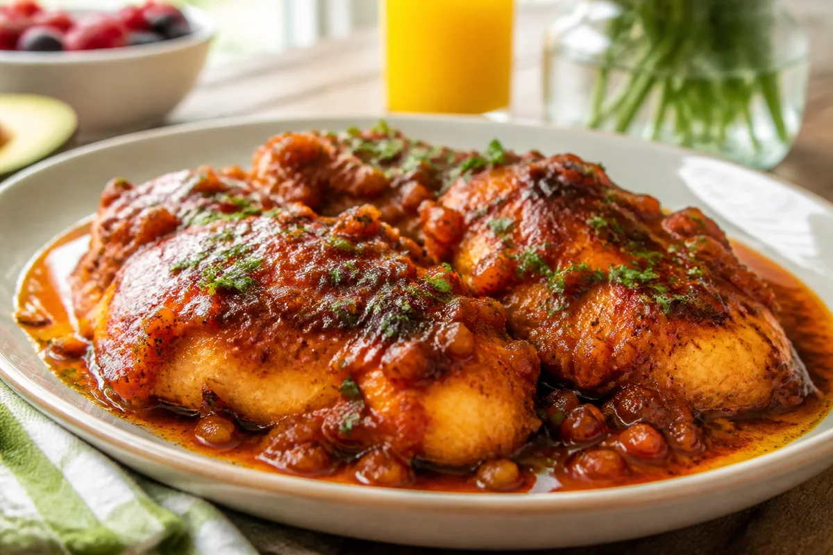 Diablo Chicken prepared dish