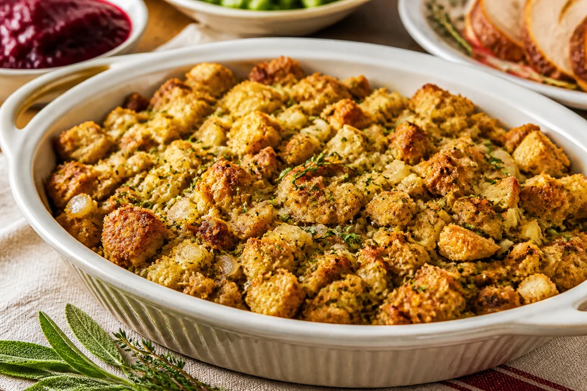 Dressing Casserole prepared dish