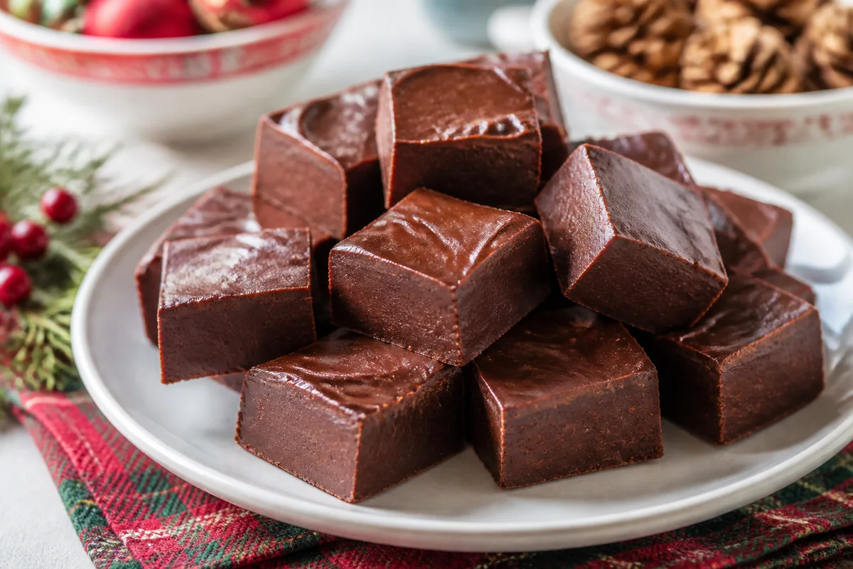 Foolproof Chocolate Fudge prepared dish