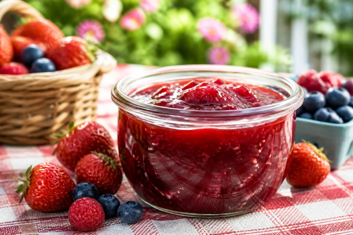 Freezer Jam prepared dish
