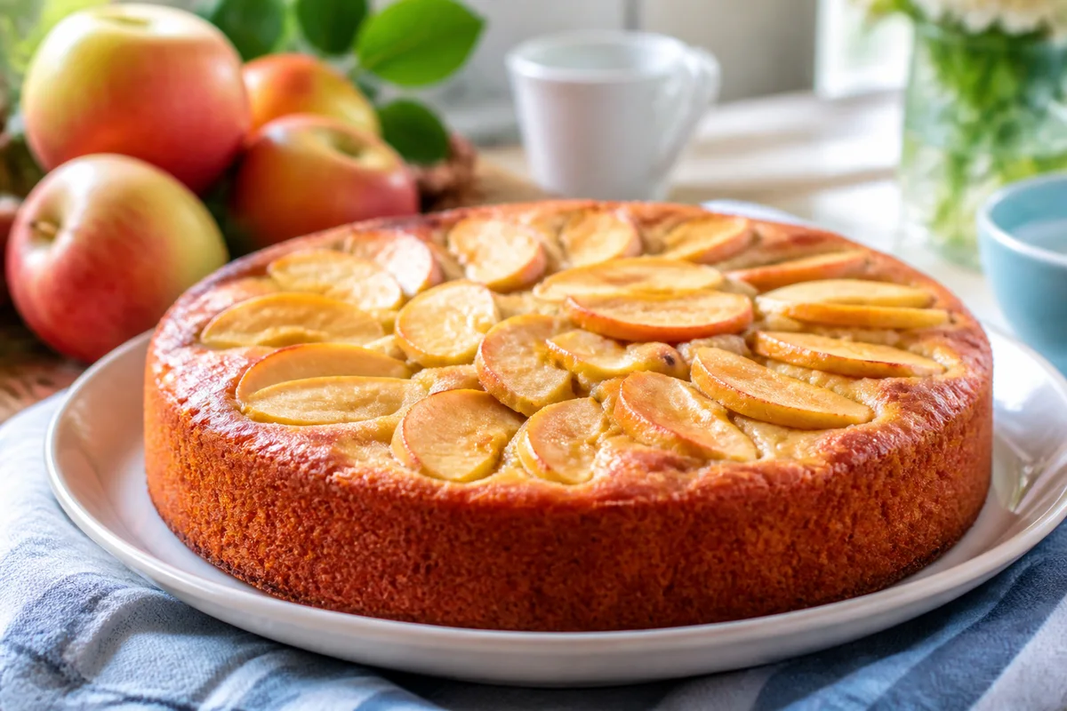 Fresh Apple Cake prepared dish
