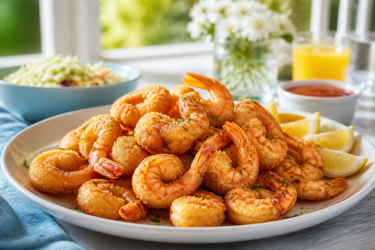 Golden Fried Shrimp prepared dish
