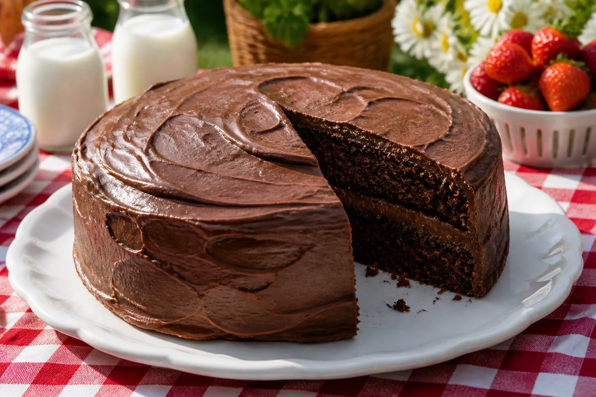 Grandmas Chocolate Cake prepared dish