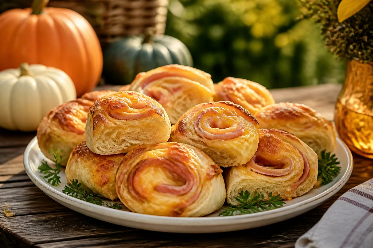 Ham And Cheese Rollups prepared dish