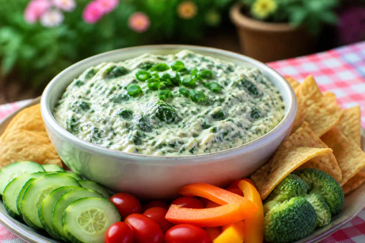 Happy Spinach Dip prepared dish