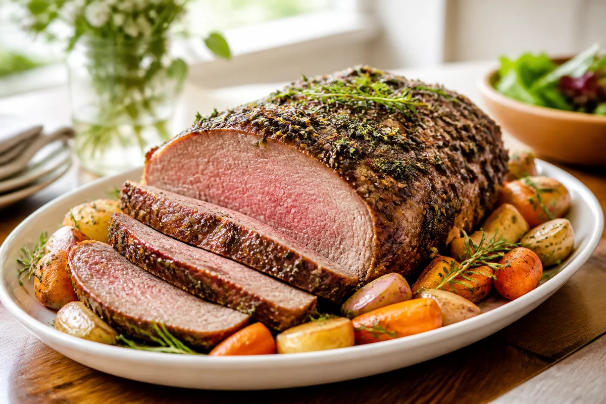 Herb Roasted Beef prepared dish