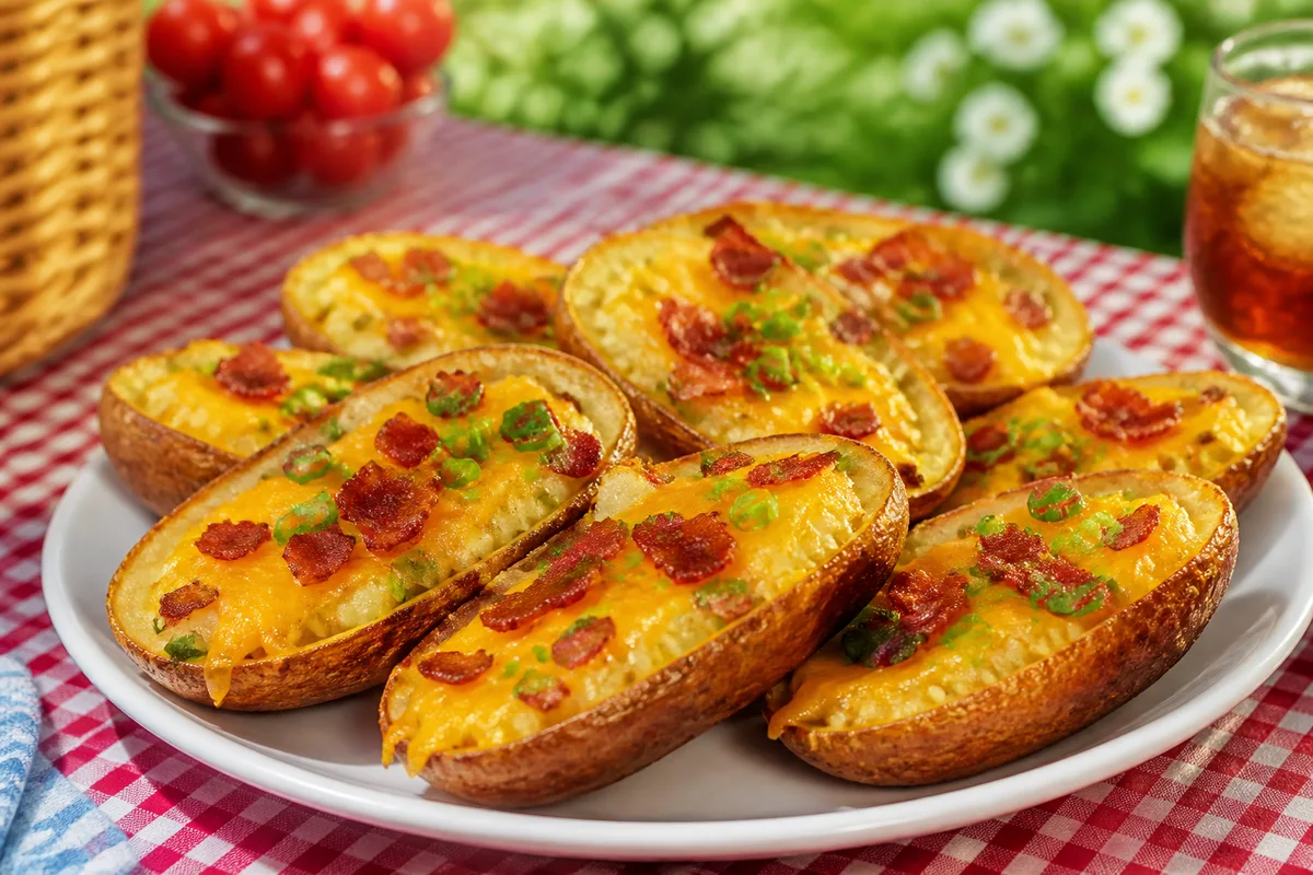 Homemade Potato Skins prepared dish