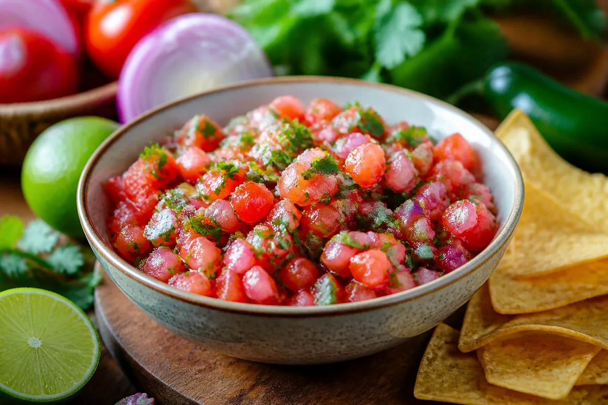 Homemade Salsa prepared dish