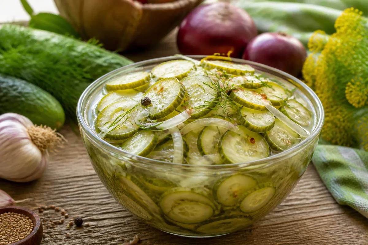Ice Box Pickles prepared dish