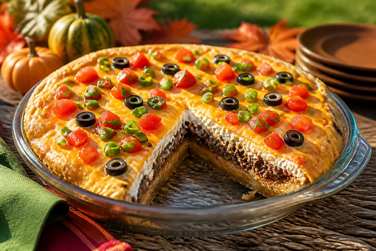 Impossible Taco Pie prepared dish