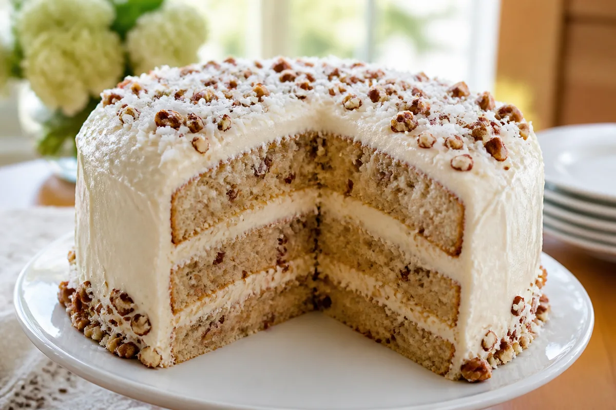 Italian Cream Cake prepared dish