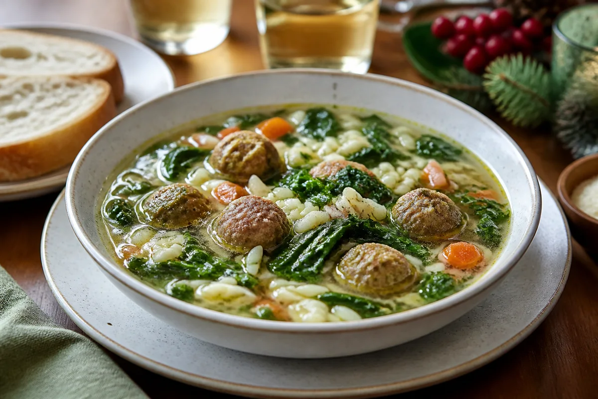 Italian Wedding Soup prepared dish