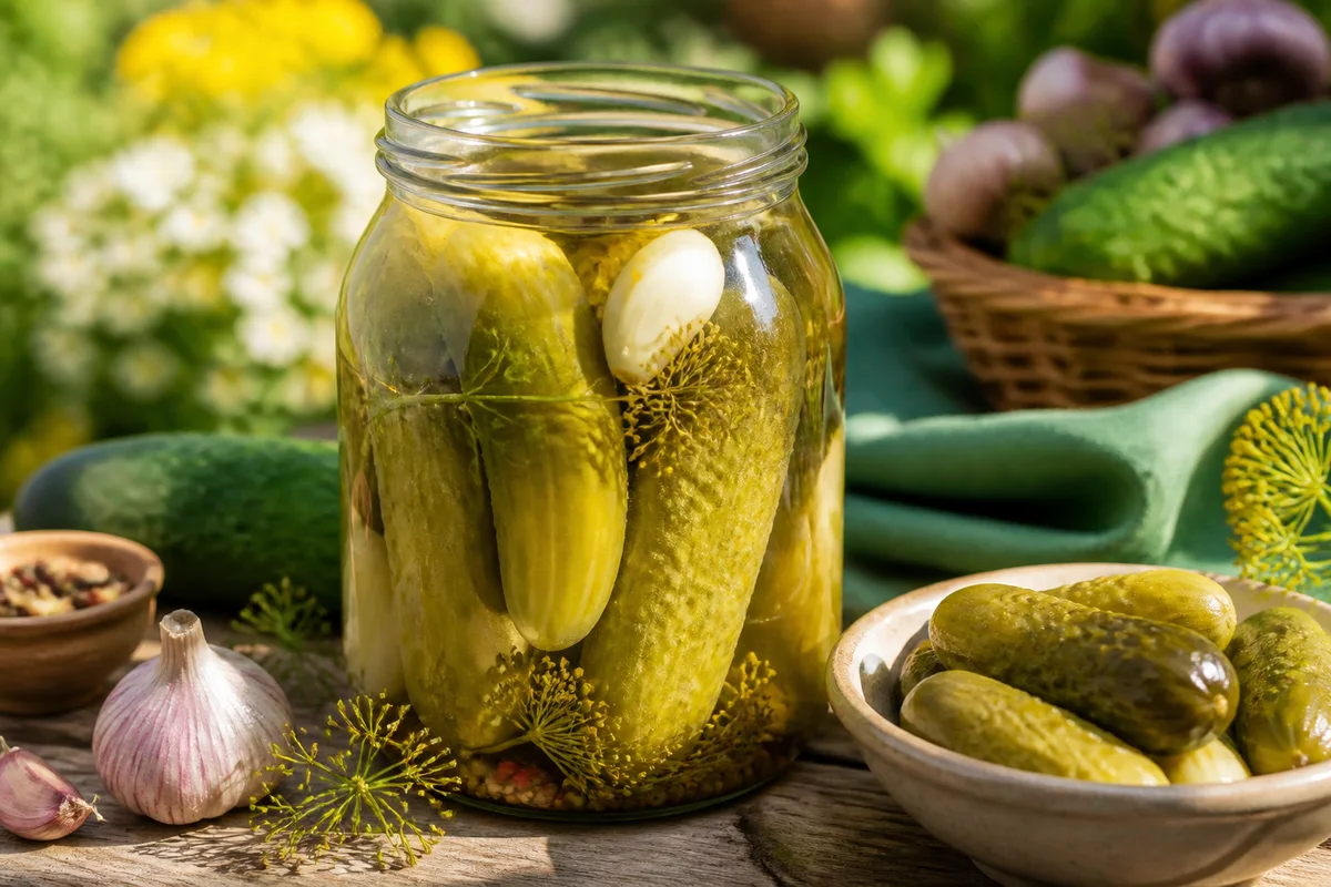 Kosher Dill Pickles prepared dish