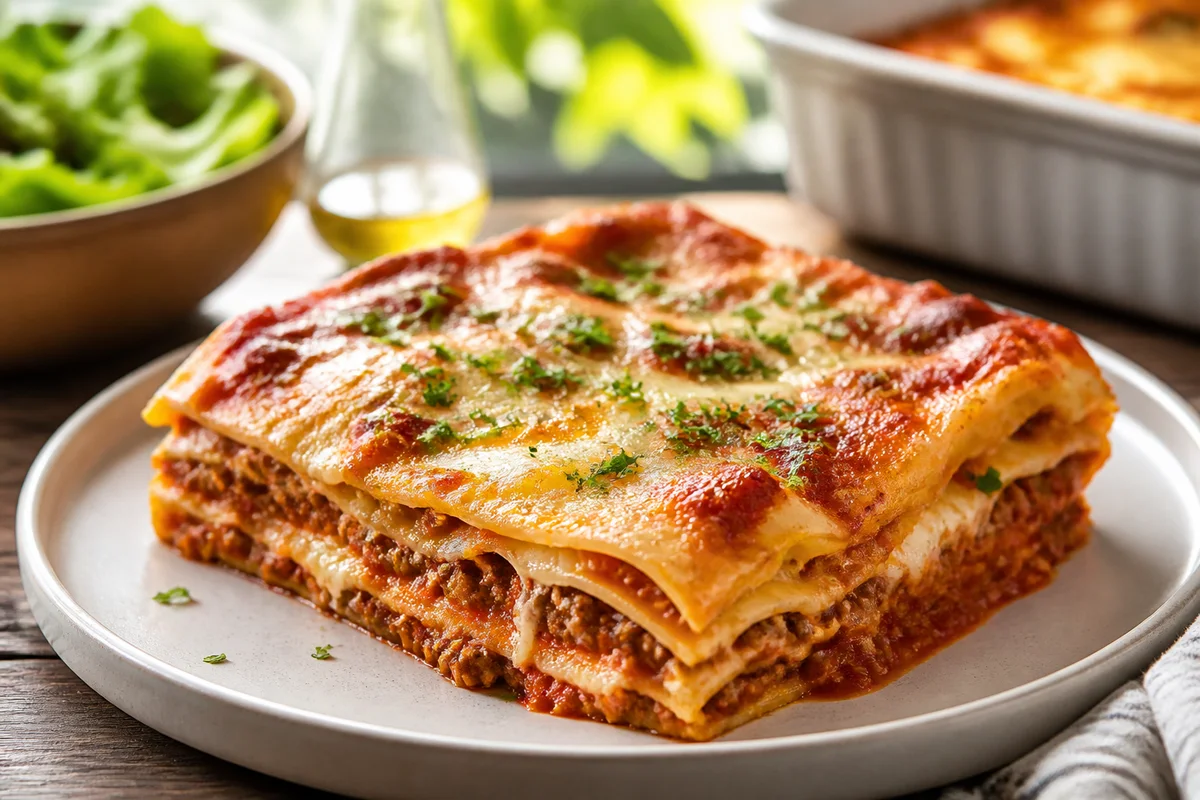 Lasagna prepared dish