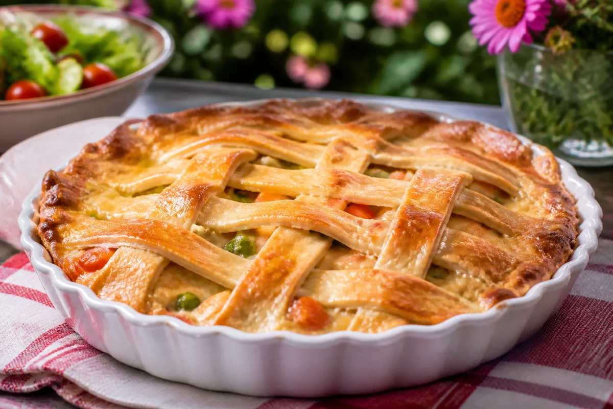 Lattice Top Chicken prepared dish