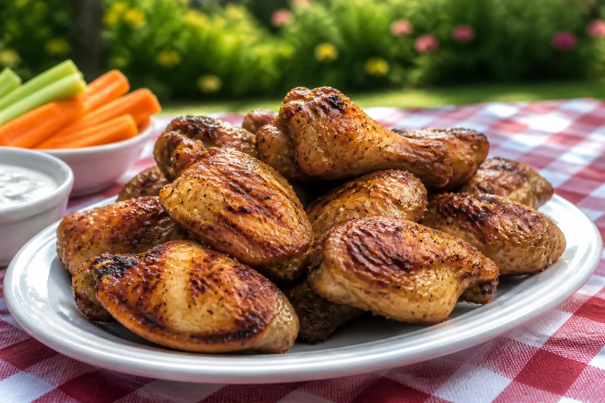 Marinated Chicken Wings prepared dish