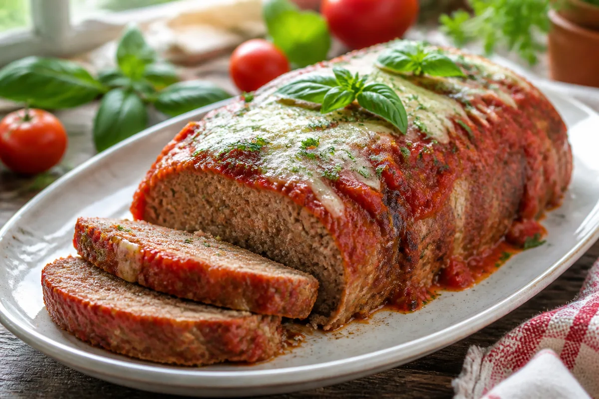 Meat Loaf Italiano prepared dish
