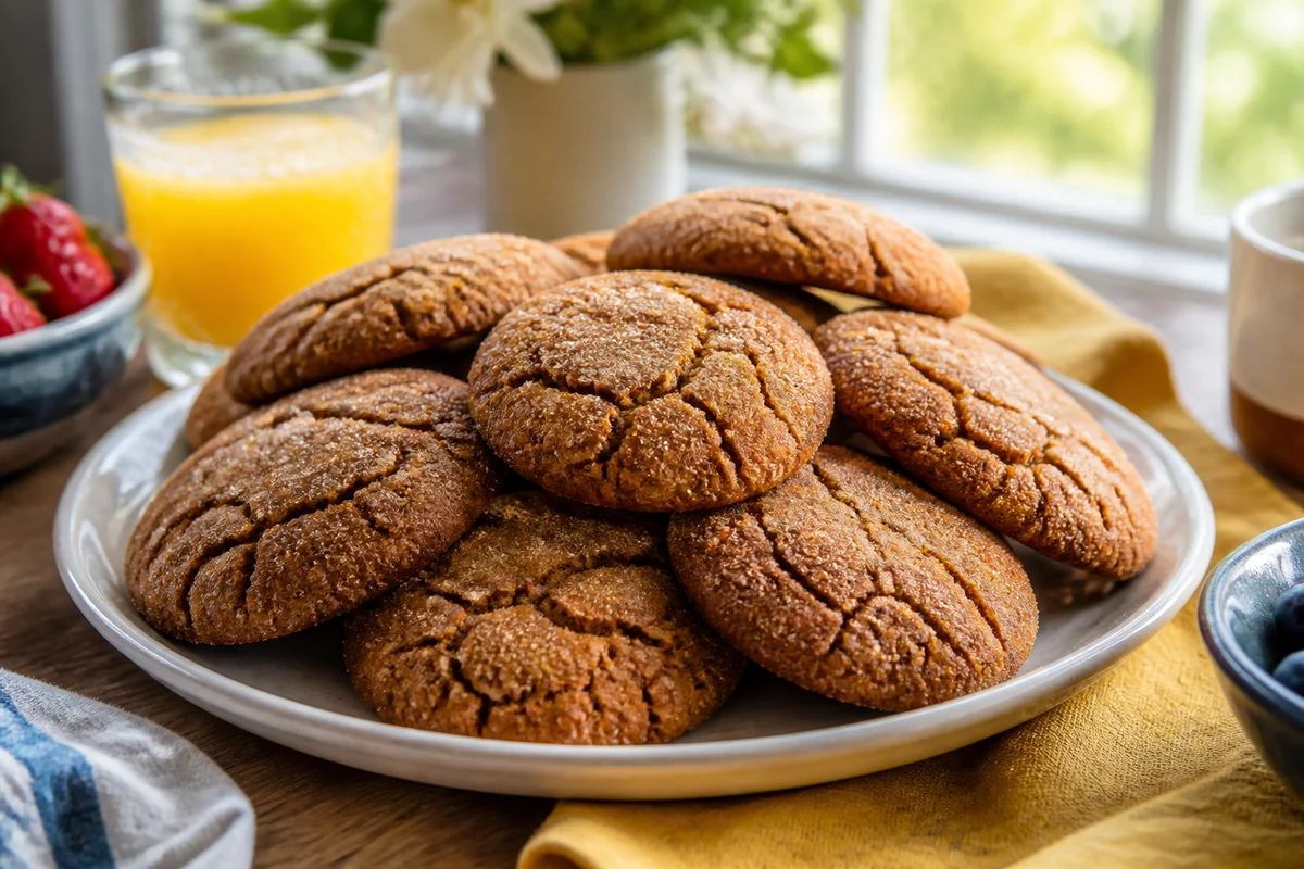 Molasses Sugar Cookies prepared dish