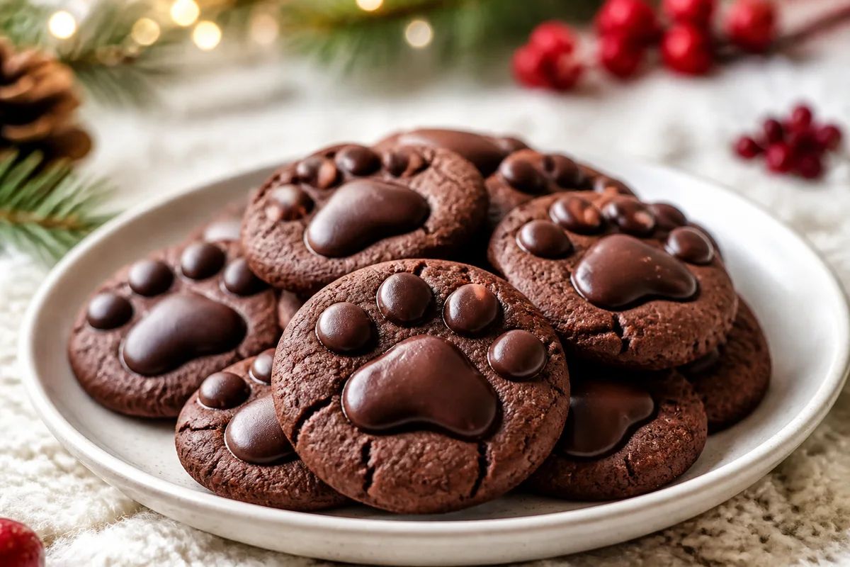 Pawsome Cocoa Cookies prepared dish