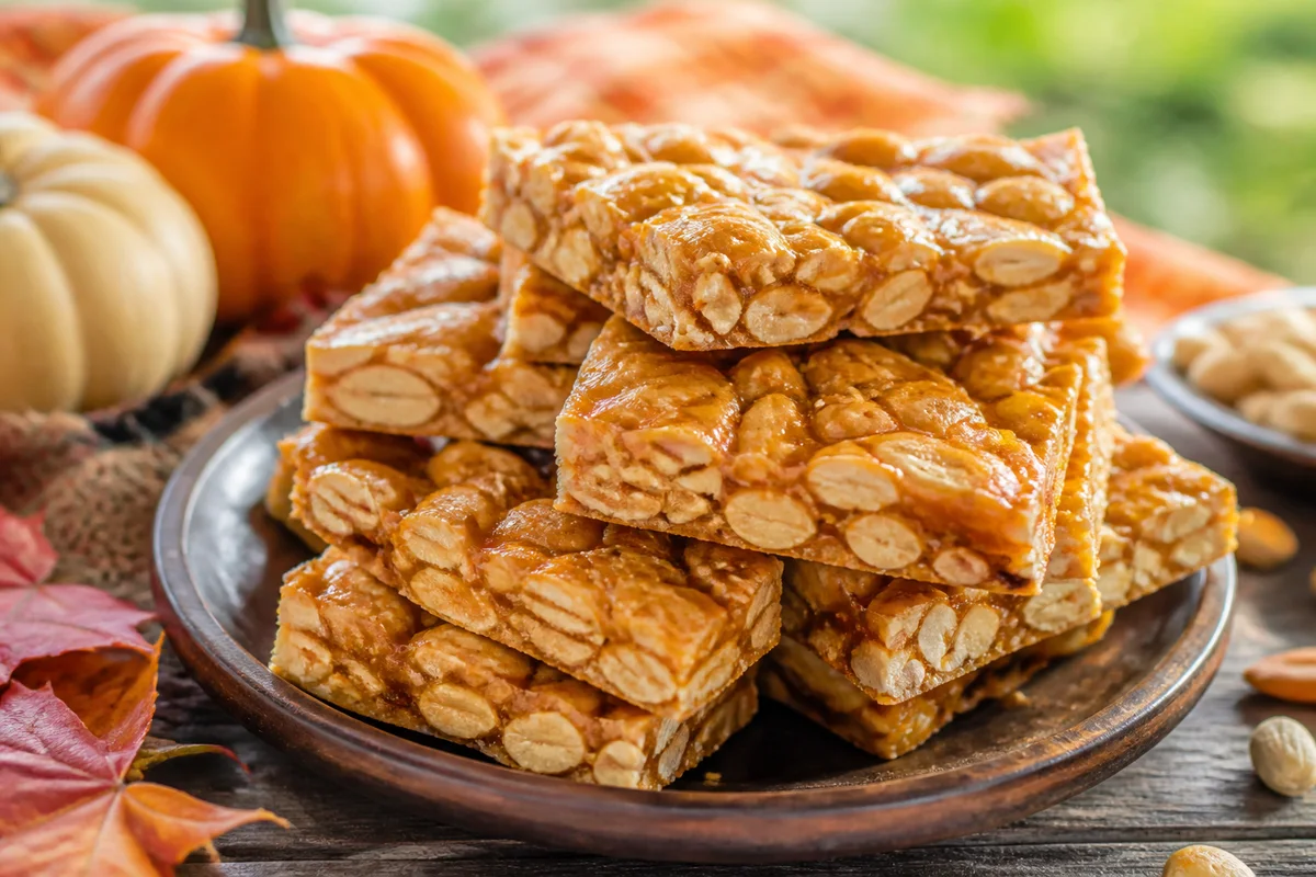 Peanut Brittle Bars prepared dish