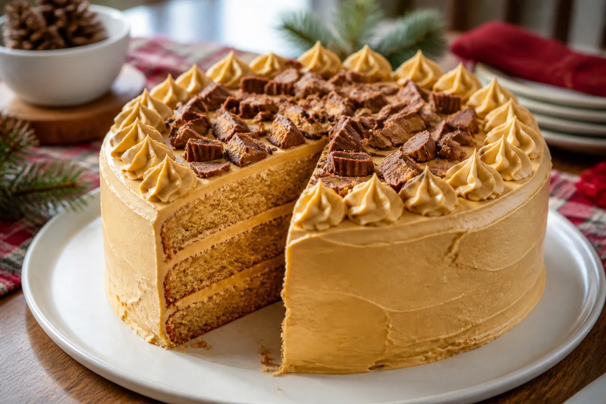 Peanut Butter Cake prepared dish