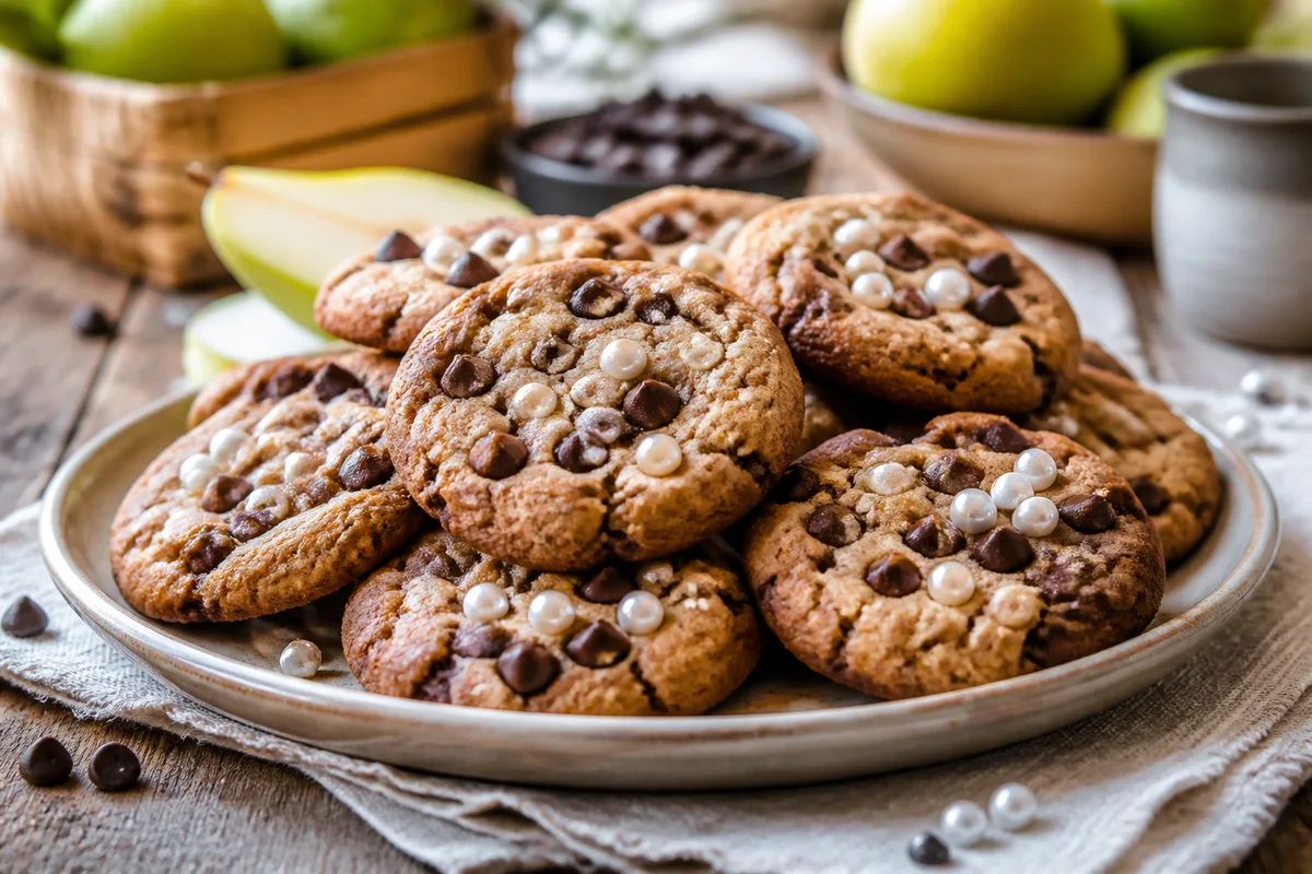 Pearls & Chocolate Cookies prepared dish