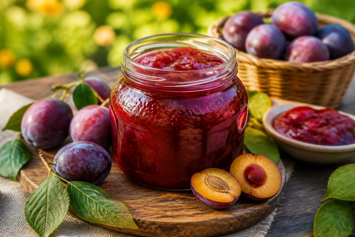 Plum Jam prepared dish
