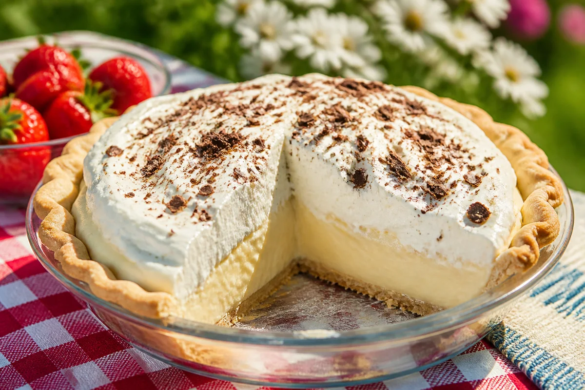 Pudding Pie Dessert prepared dish