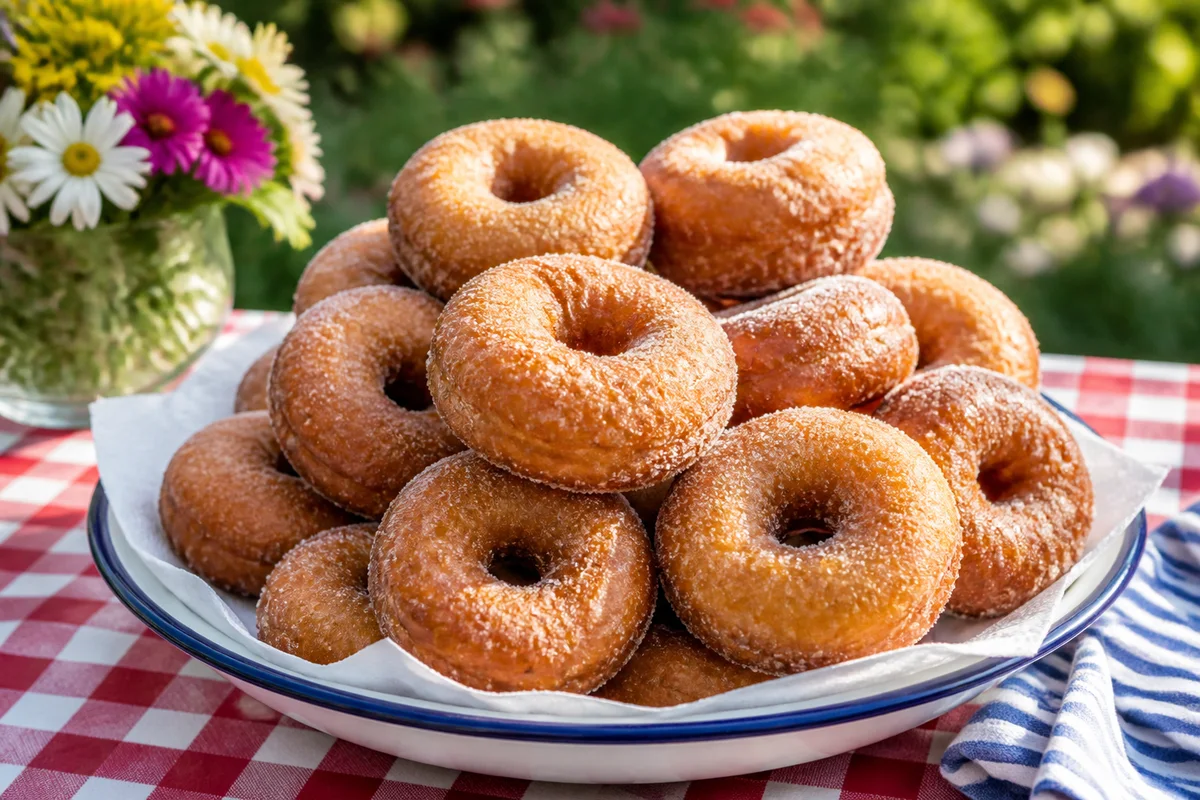 Raised Doughnuts prepared dish