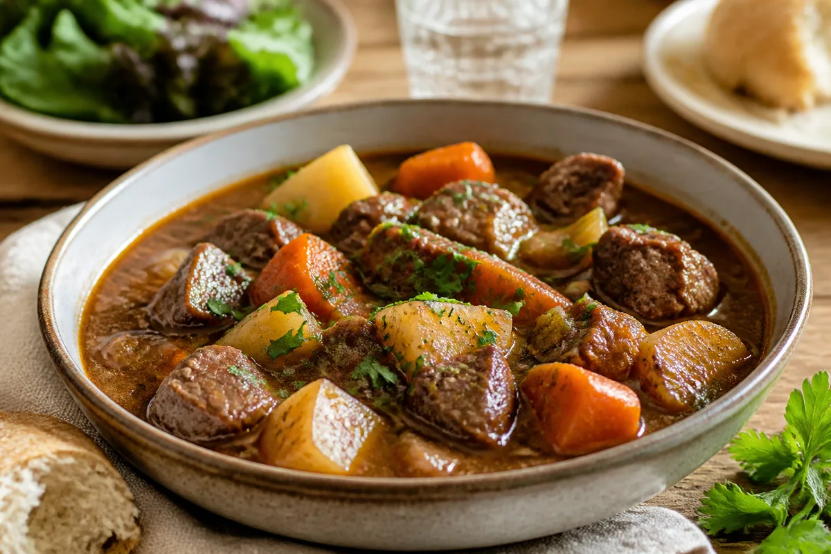 Savory Beef Stew prepared dish