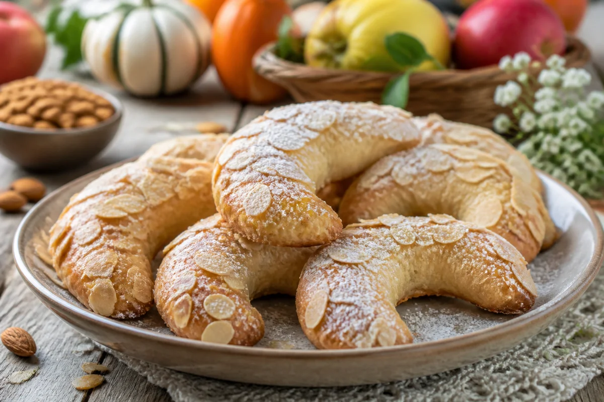 Scandinavian Almond Crescents prepared dish