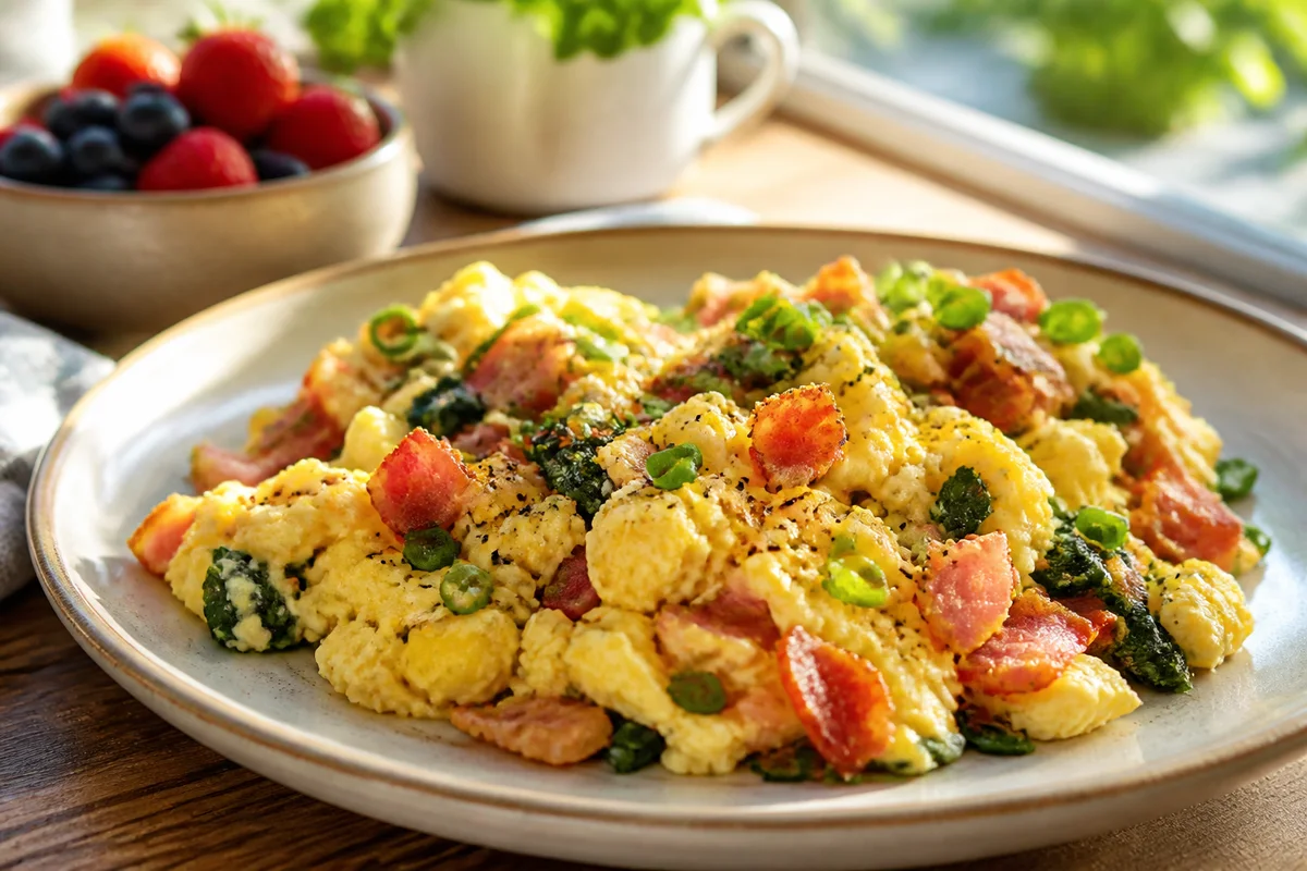 Shannan Keto Scrambled Eggs prepared dish