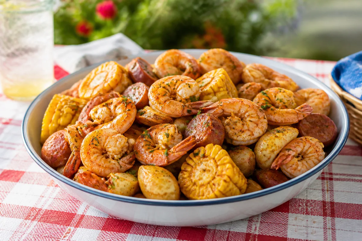 Shrimp Boil Seasoning prepared dish