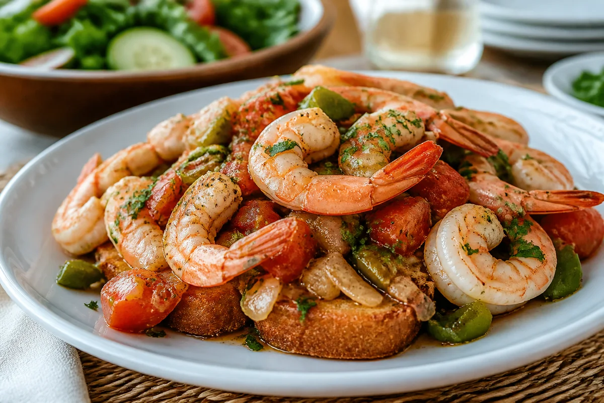 Shrimp Lowees prepared dish