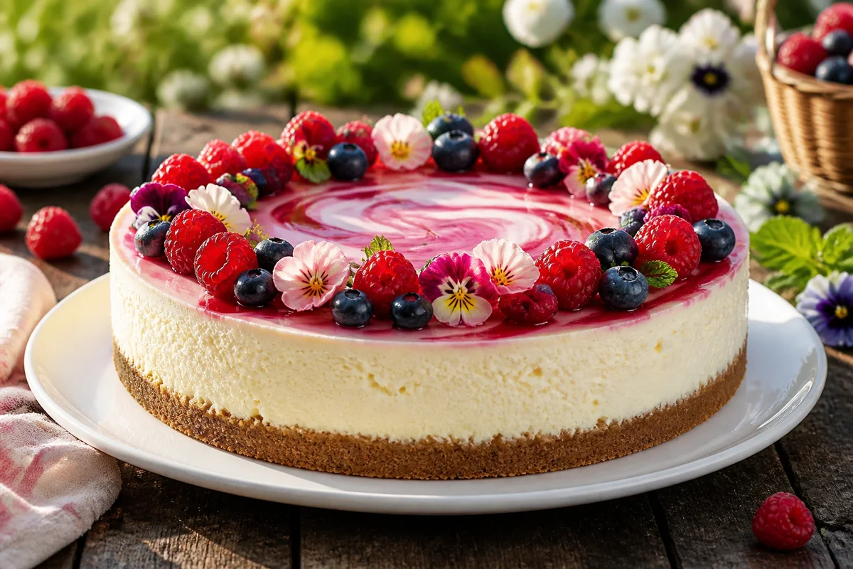 Spring Breeze Cheesecake prepared dish