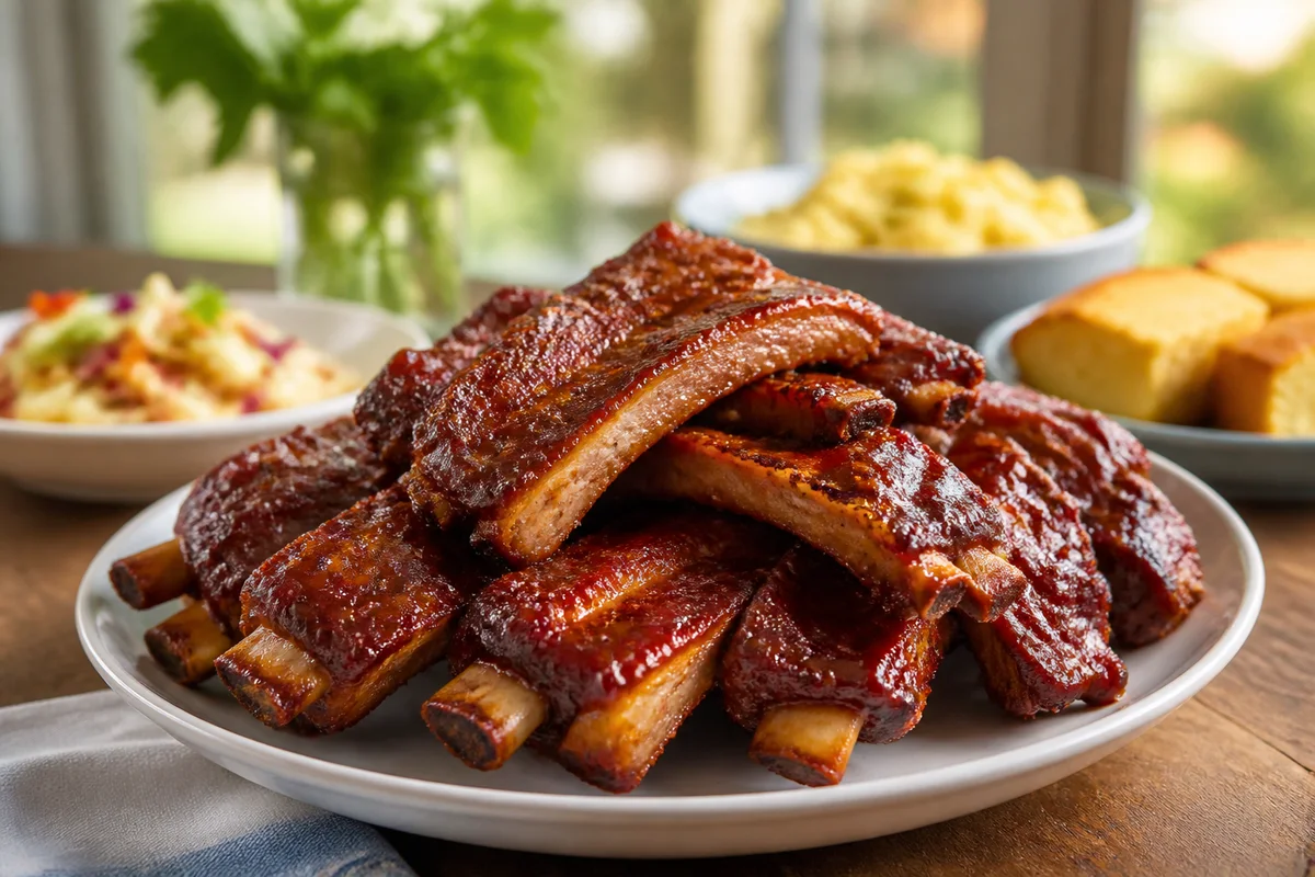 Sweet & Savory Ribs prepared dish