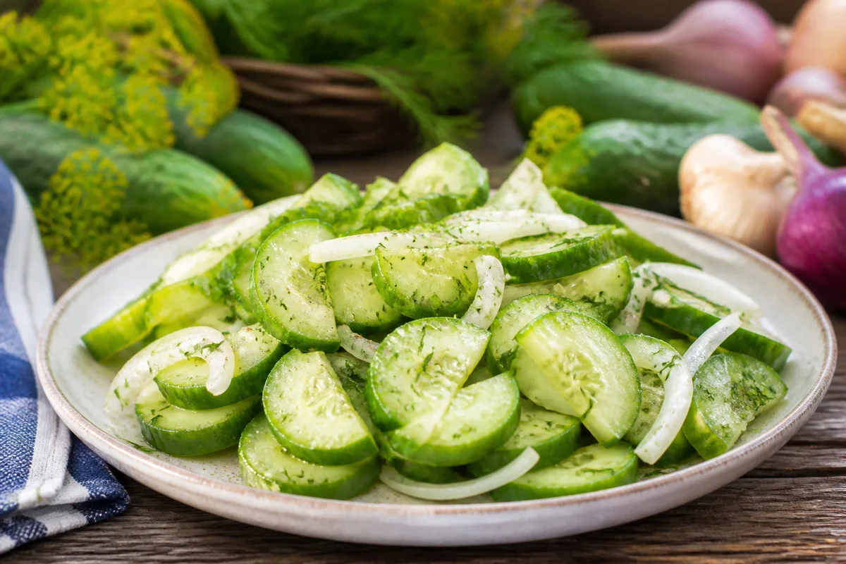 Table Cucumbers prepared dish