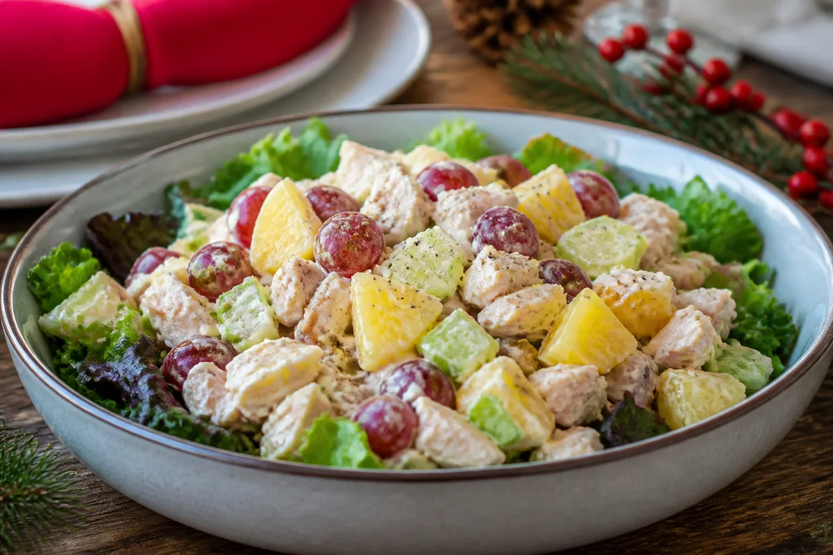 Turkey Pineapple Salad prepared dish